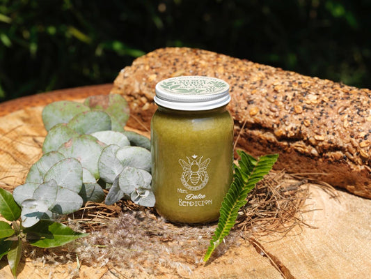 Miel Cruda con Matcha, Moringa y Espirulina